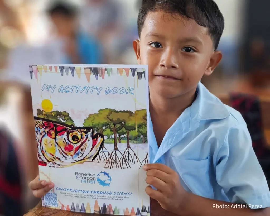 Student with workbook